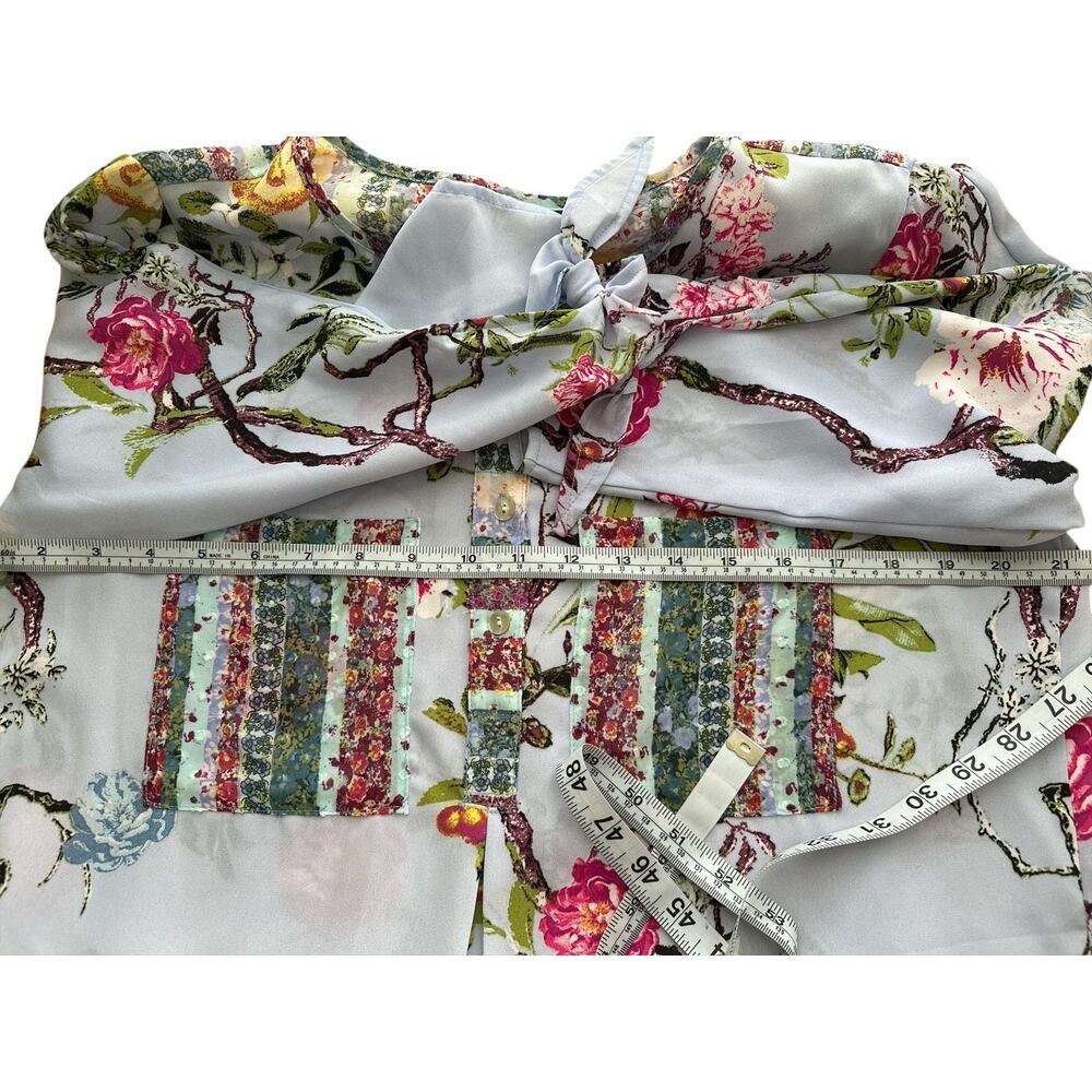 Anthropologie Fig and Flower Dress Women's Large Floral Beach Cover up Sho SizeM - Picture 7 of 8